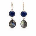 Blue Lapis & Labradorite Earrings