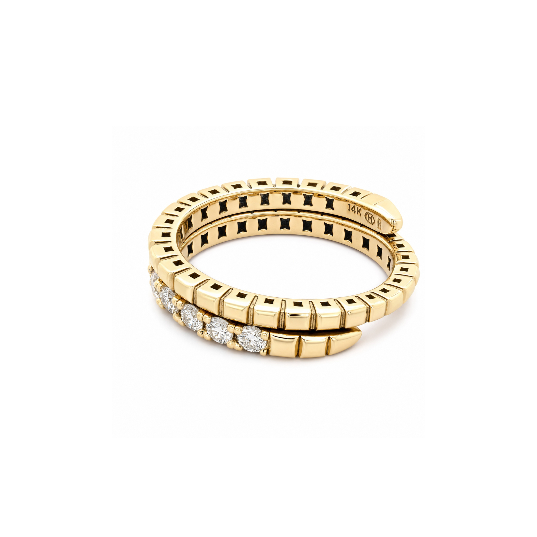 Gold and Diamond Flex Ring
