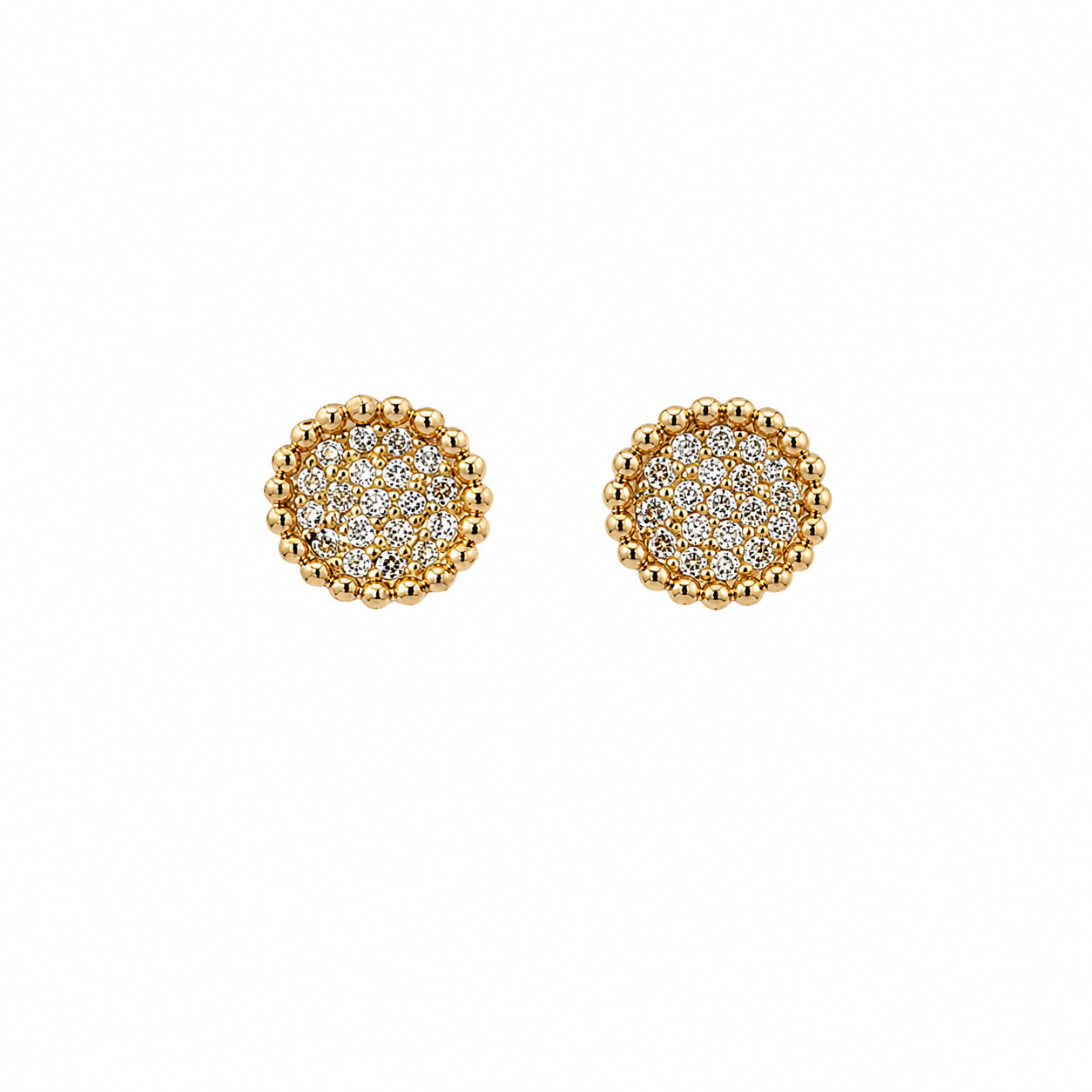 14KY Gold and Diamond Earrings