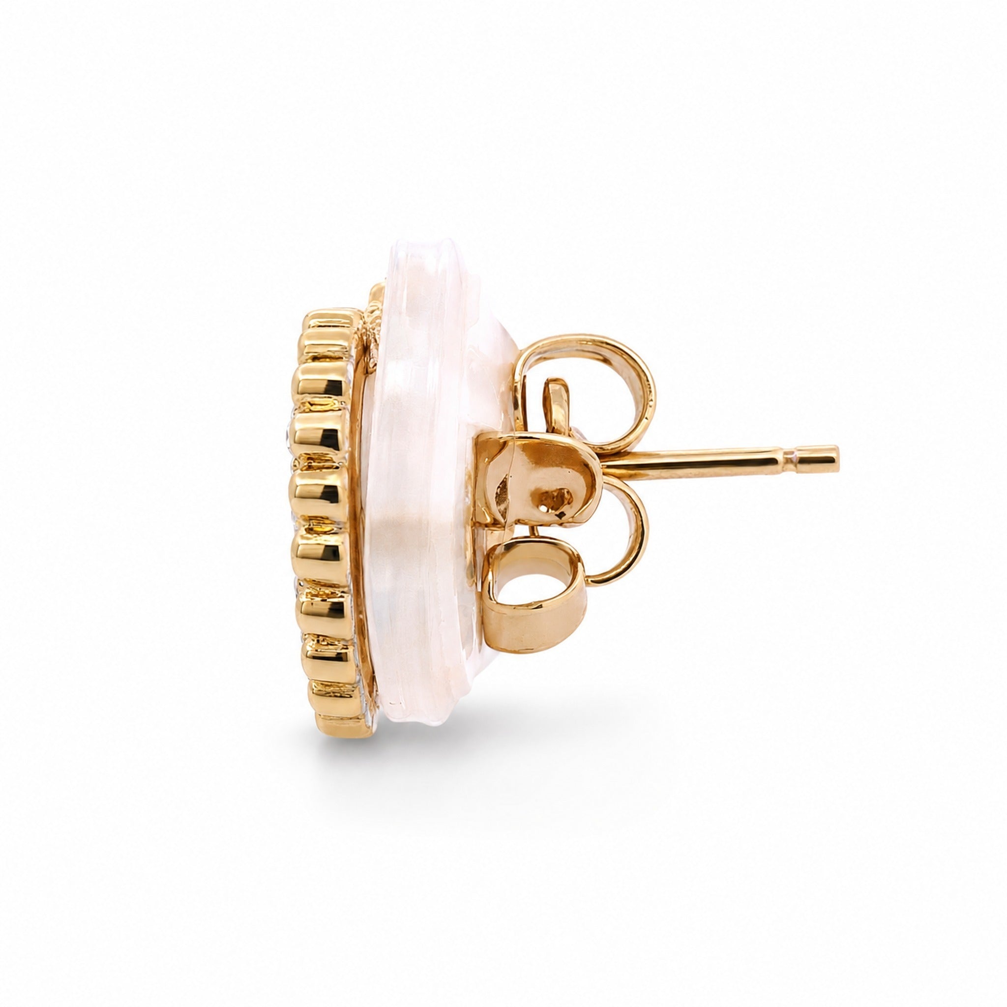 14KY Gold and Diamond Earrings