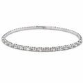 White Gold and Diamond Bangle