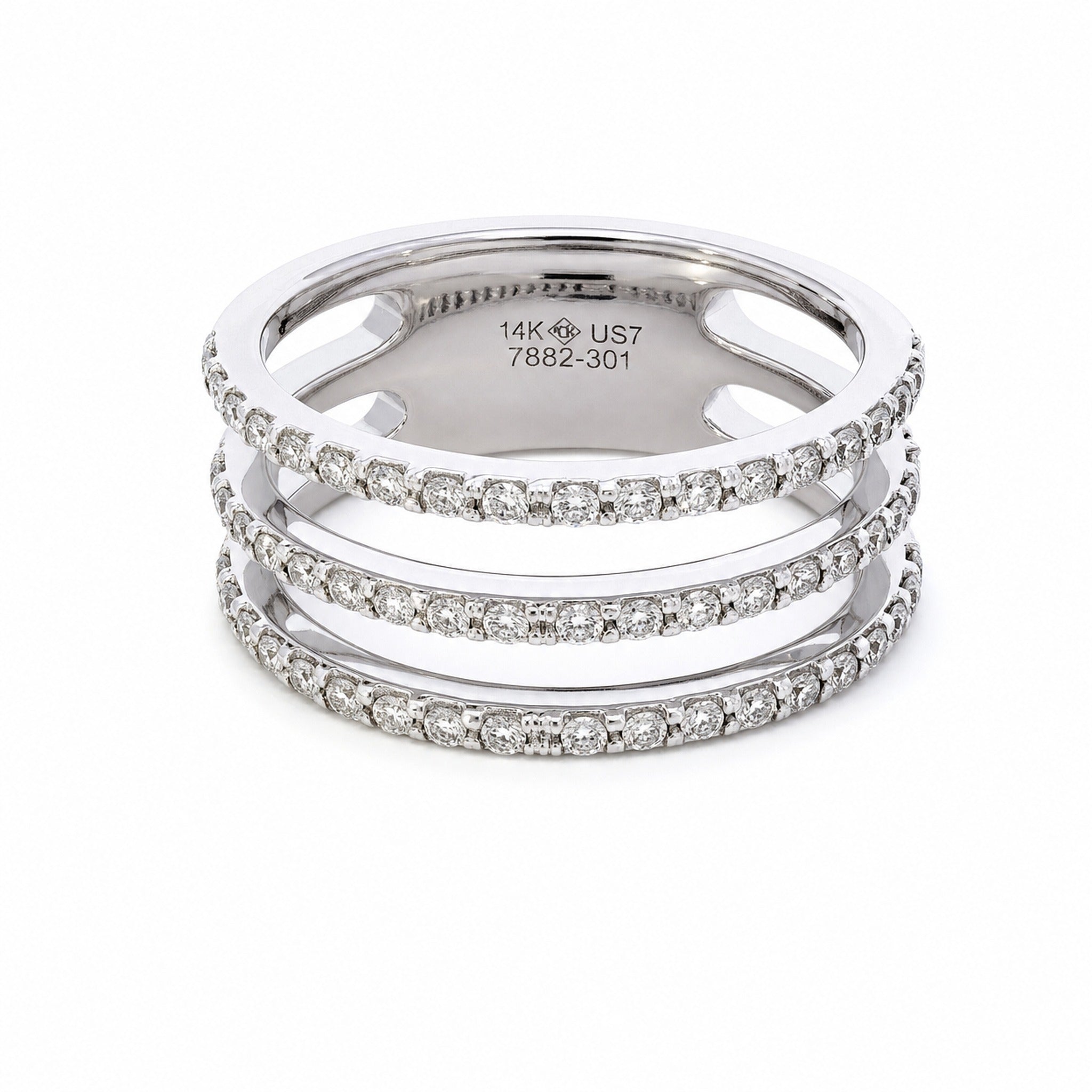 White Gold and Diamond Ring