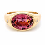 Pink Tourmaline 14KY Gold Ring