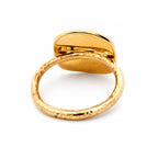 Gold Diamond Cross Ring