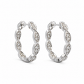 .5 CT Diamond Hoops