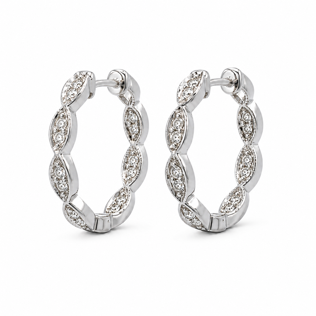 .5 CT Diamond Hoops