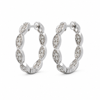 .5 CT Diamond Hoops