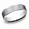 Benchmark- The Rembrandt 14K White Gold/ Tantalum Grey