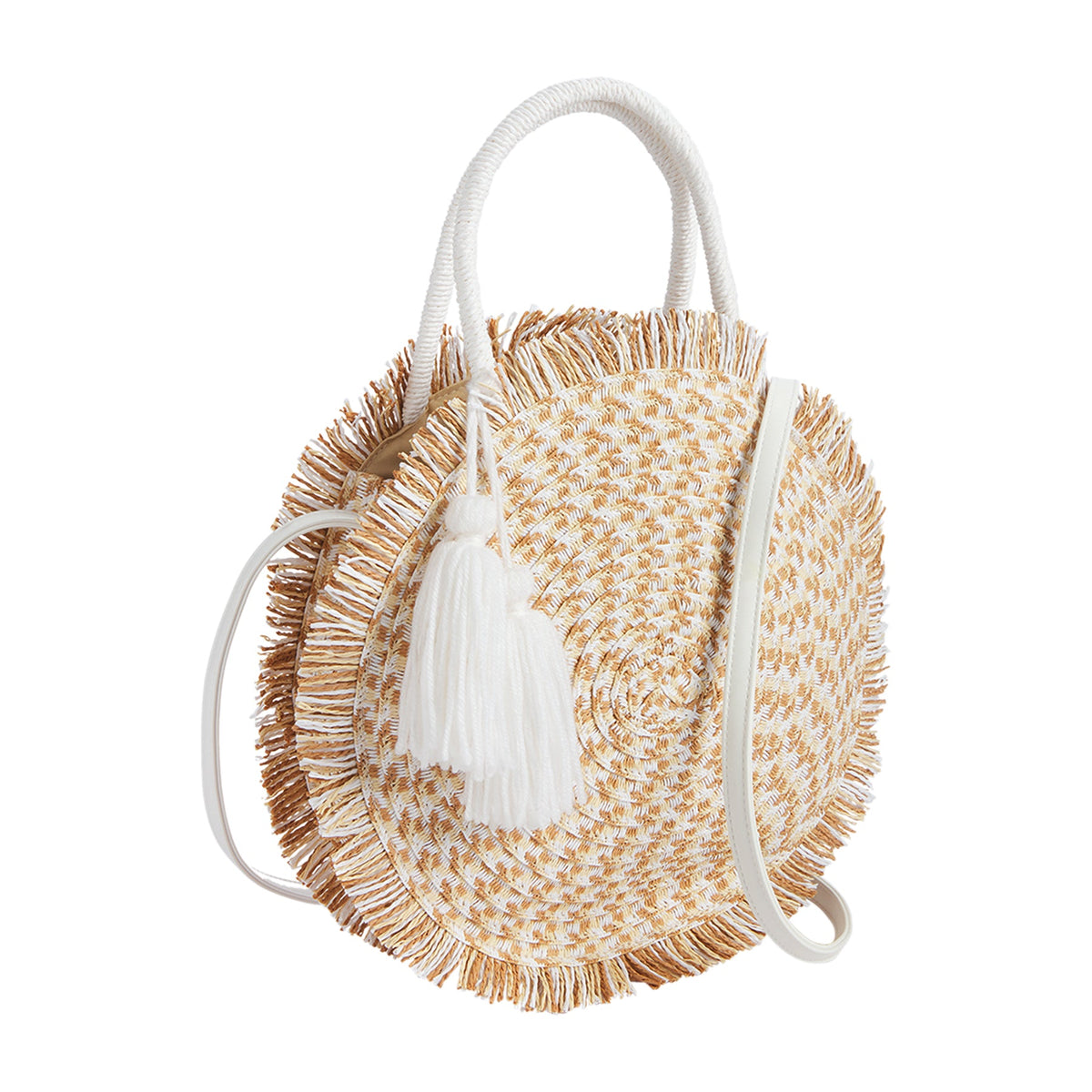 CIRCLE FUN FRINGE TOTE