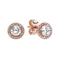 Pandora Round Sparkle Halo Stud Earrings