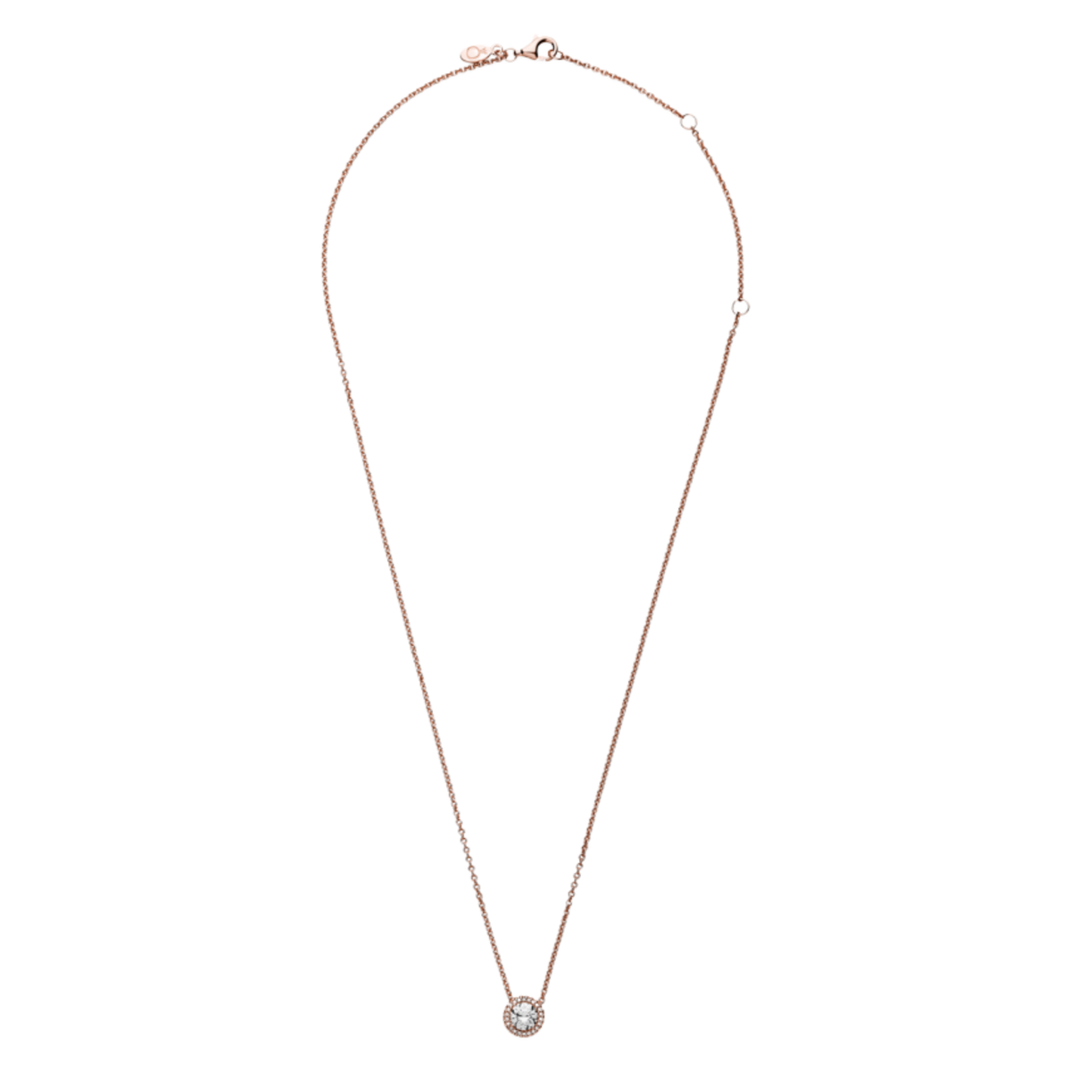 Pandora Round Sparkle Halo Necklace