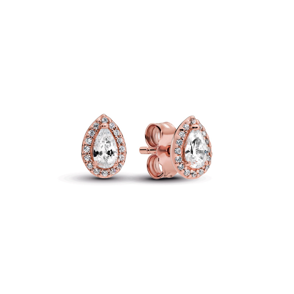 Pandora Teardrop Halo Stud Earrings