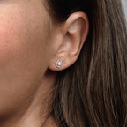 Pandora Teardrop Halo Stud Earrings