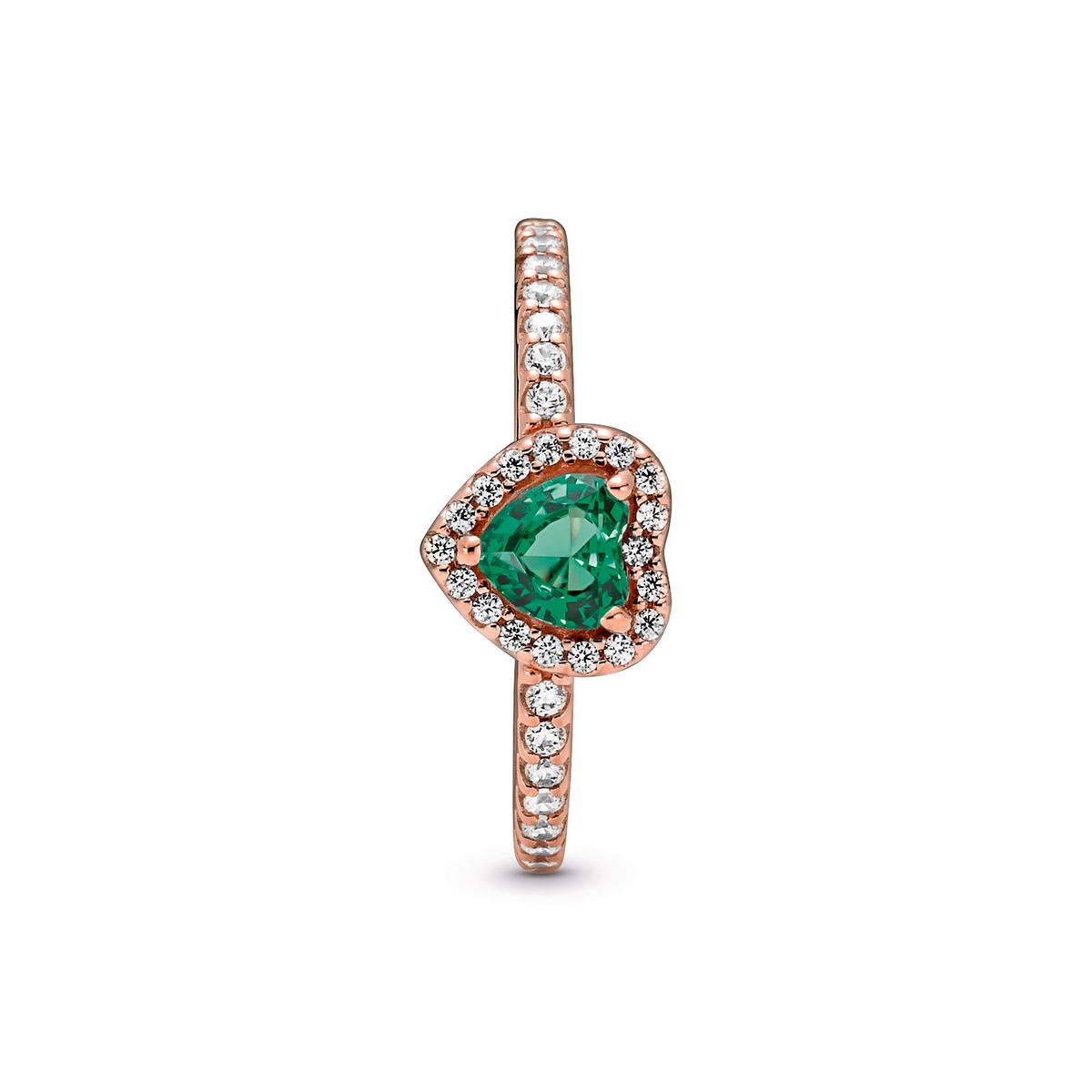 Pandora Sparkling Elevated Heart Ring