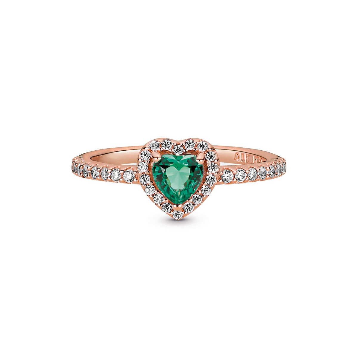 Pandora Sparkling Elevated Heart Ring
