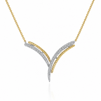 14k Yellow/white Gold Bar