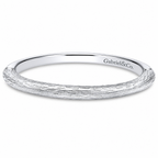 14k White Gold Straight wedding band