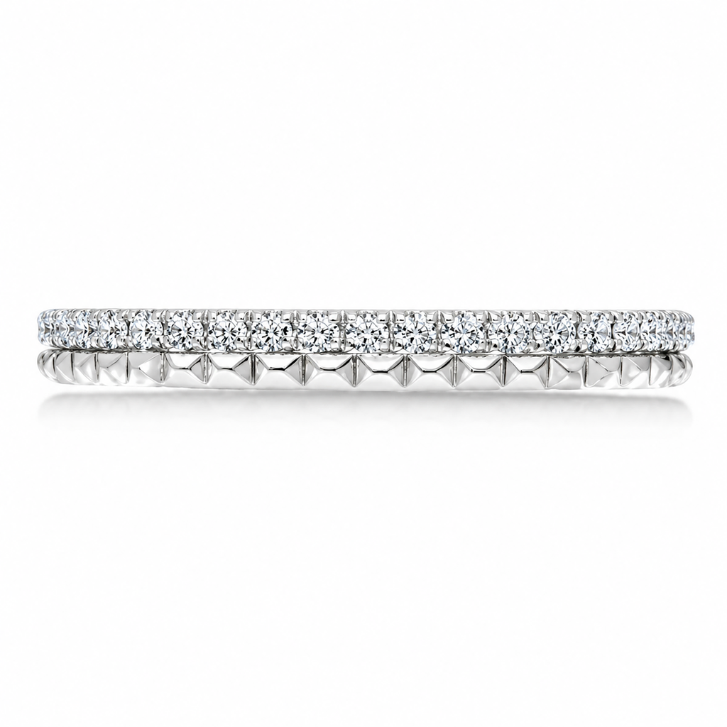 Karl Lagerfeld pyramid wedding band