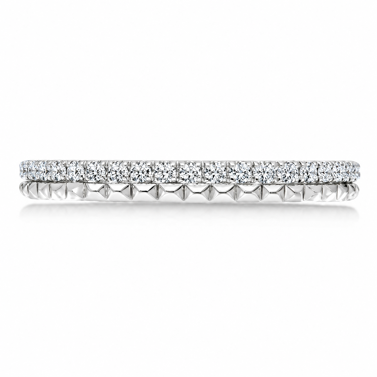 Karl Lagerfeld pyramid wedding band