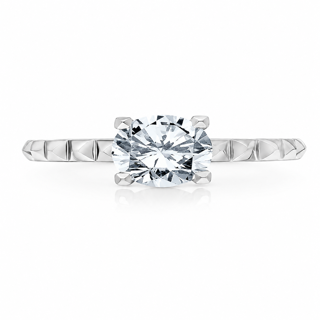 Karl Largerfeld Pyrimid shaped Engagement Ring
