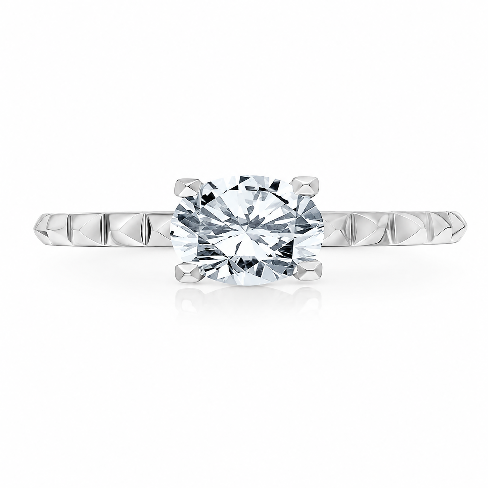 Karl Largerfeld Pyrimid shaped Engagement Ring