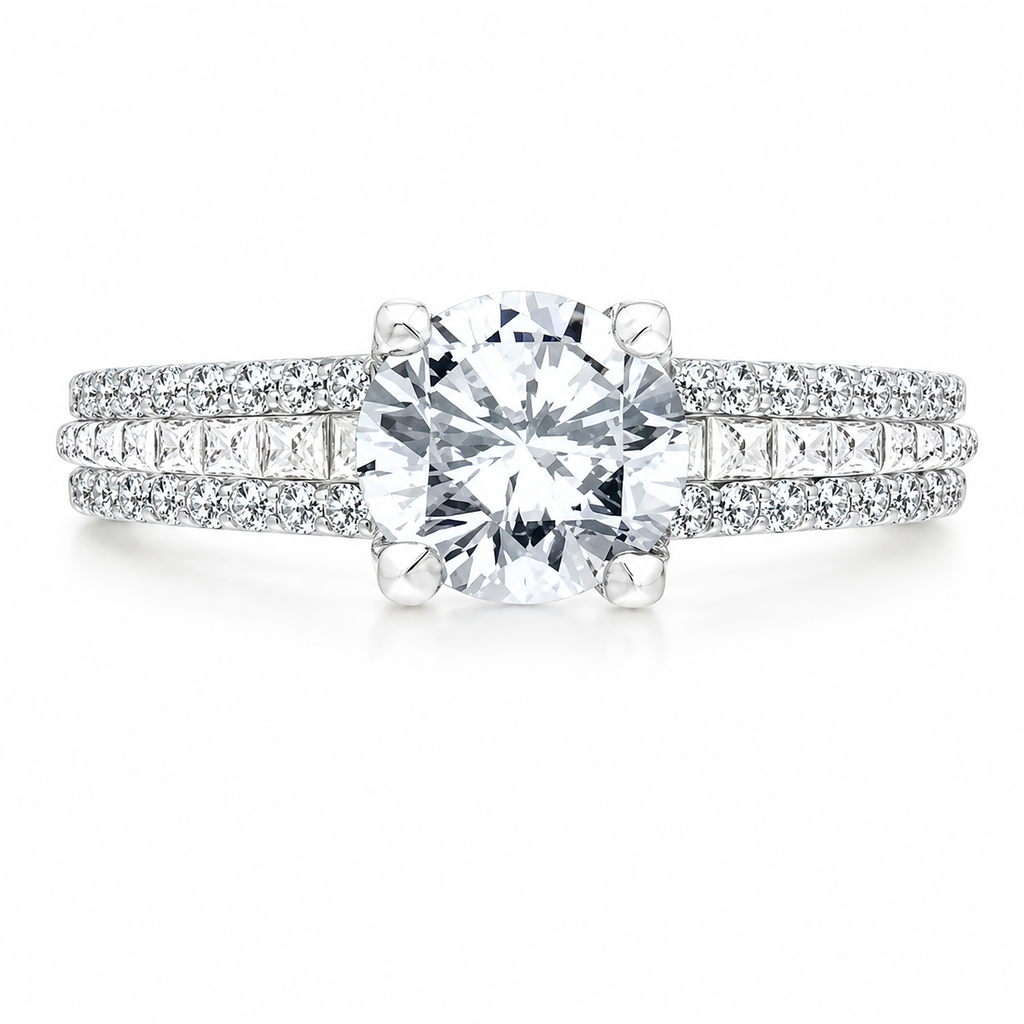 Karl Lagerfeld 18k White Gold Engagement ring
