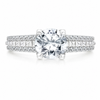 Karl Lagerfeld 18k White Gold Engagement ring