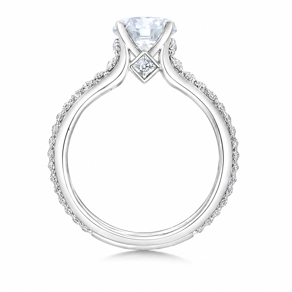 Karl Lagerfeld 18k White Gold Engagement ring