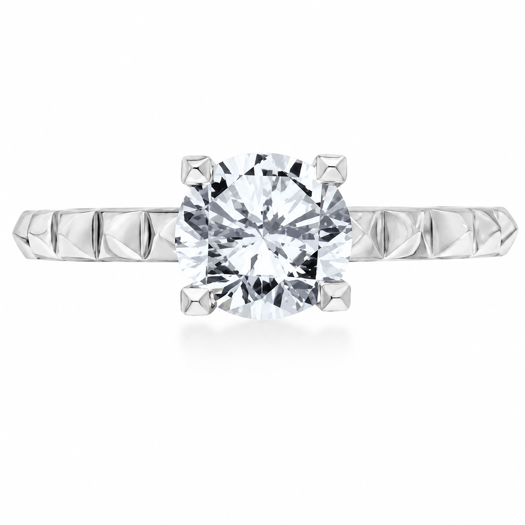 Karl Lagerfeld 18k White Gold Engagement ring