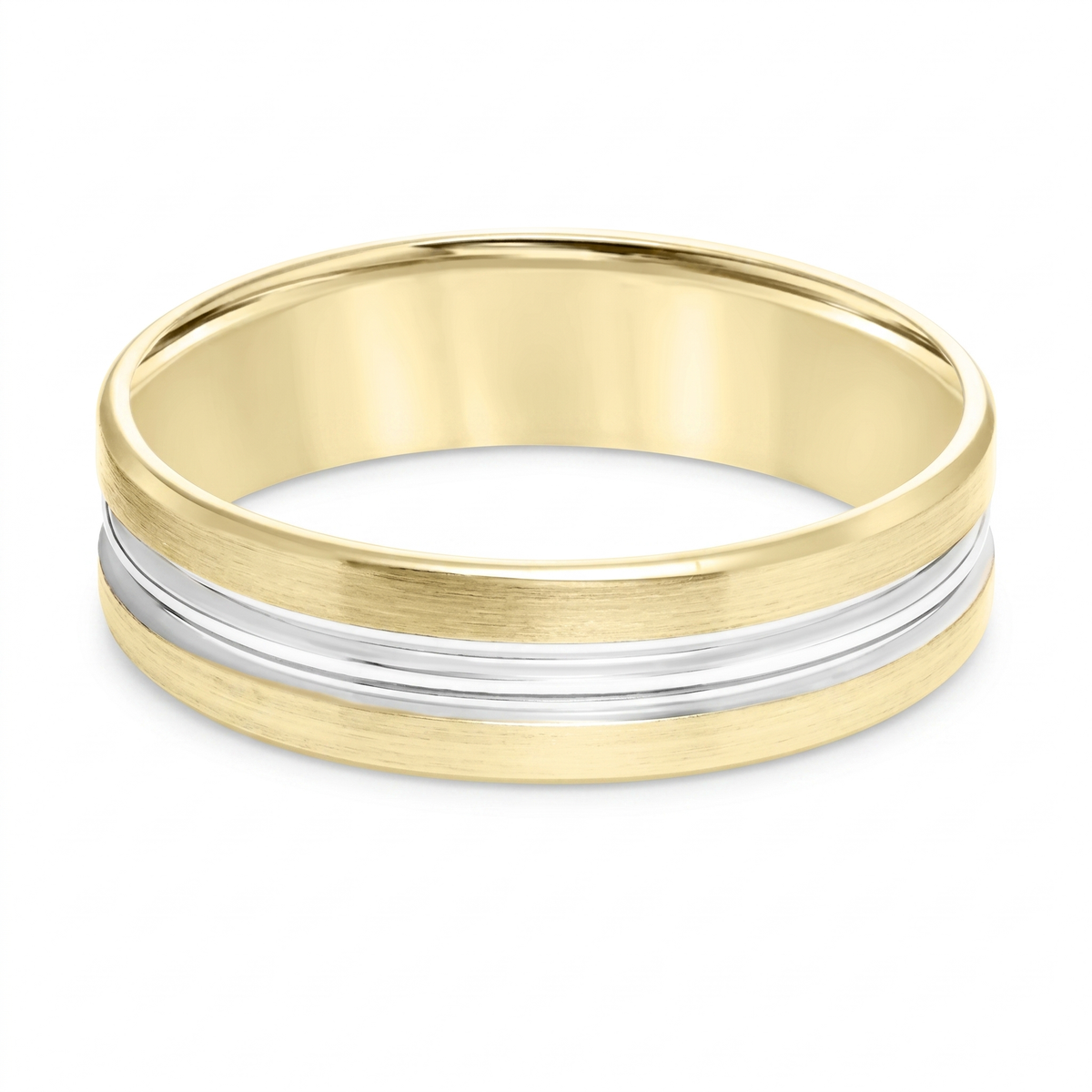 Goldman 14K Yellow Gold 6mm Engraved Wedding Band