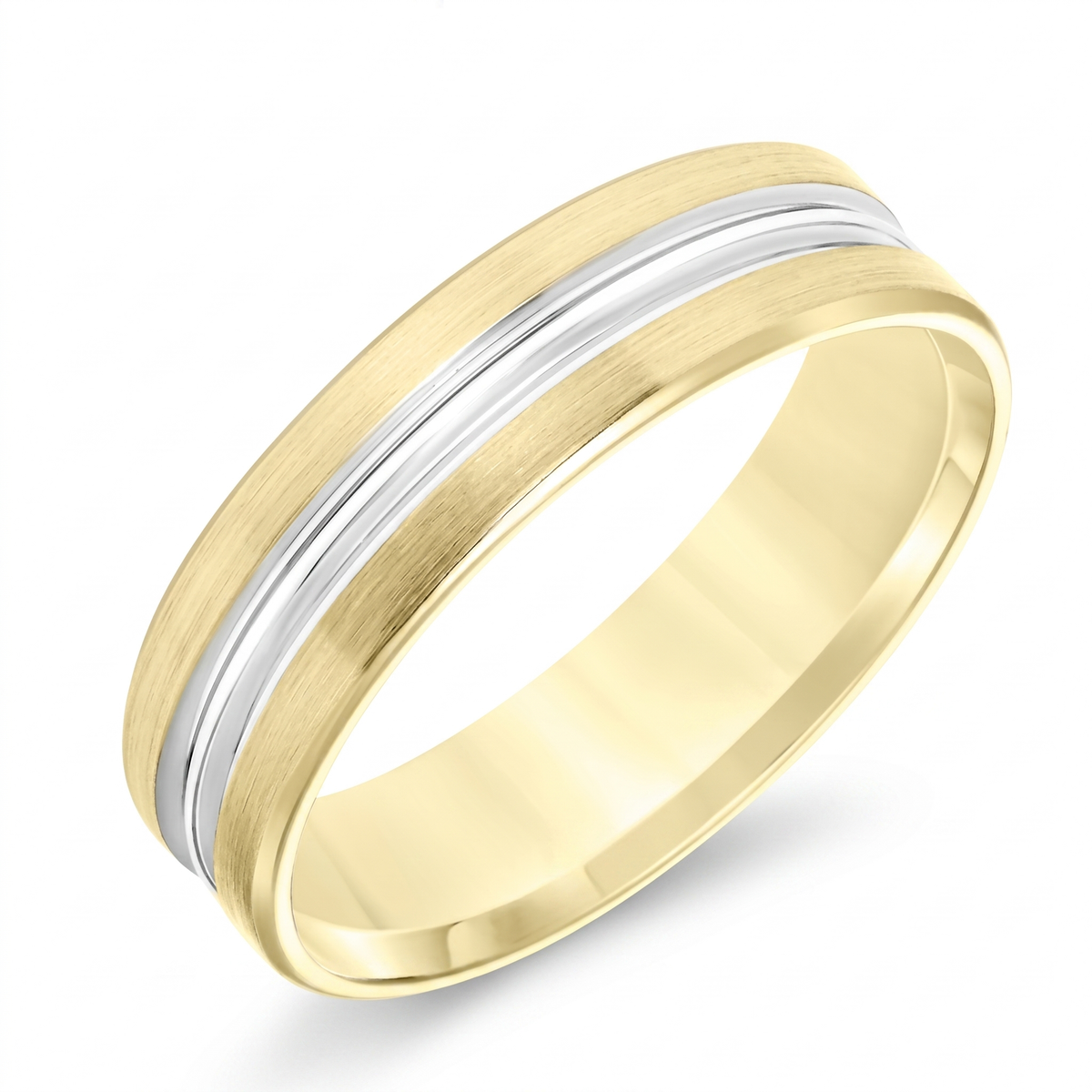 Goldman 14K Yellow Gold 6mm Engraved Wedding Band
