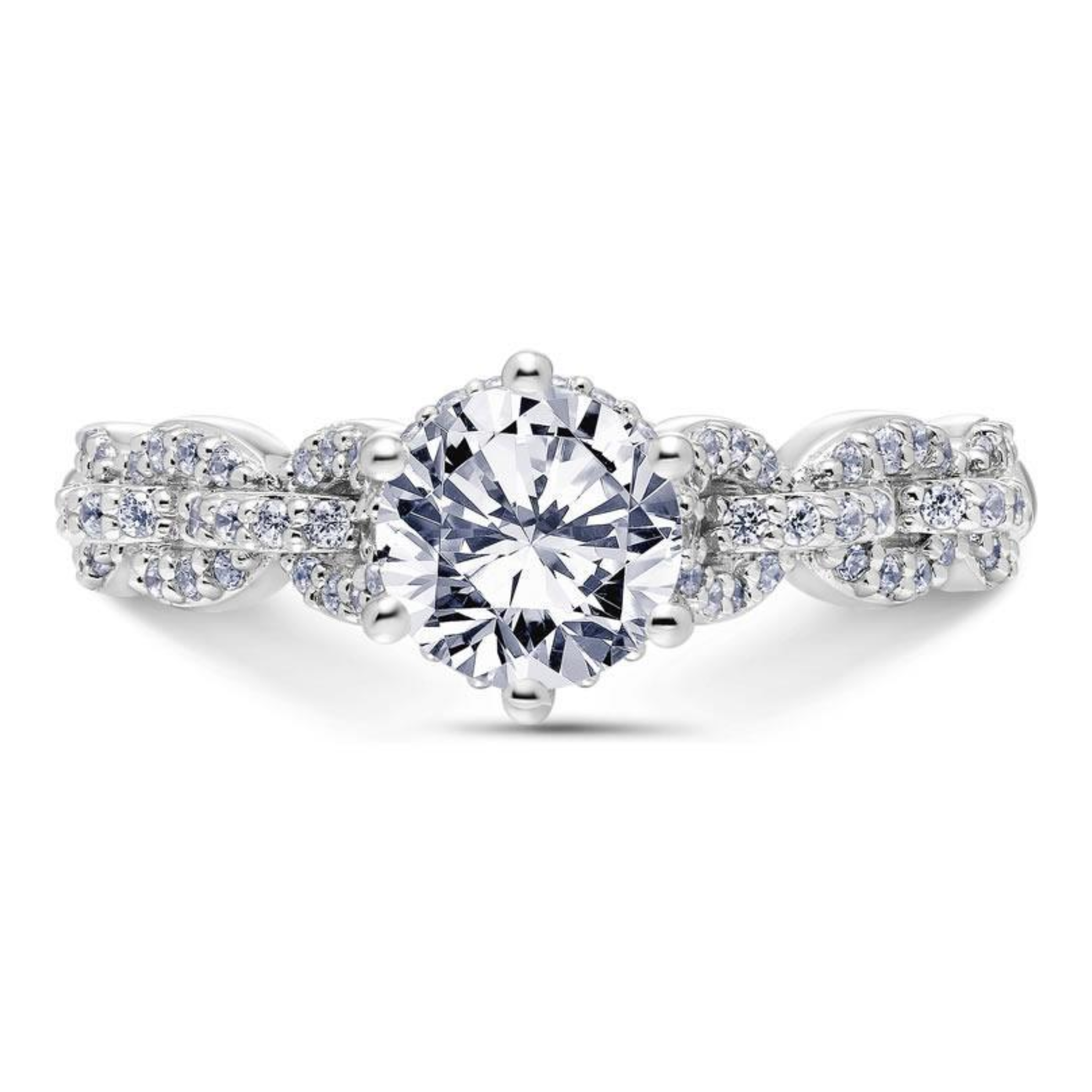 Scott Kay 14k White Gold Embrace Engagement Ring