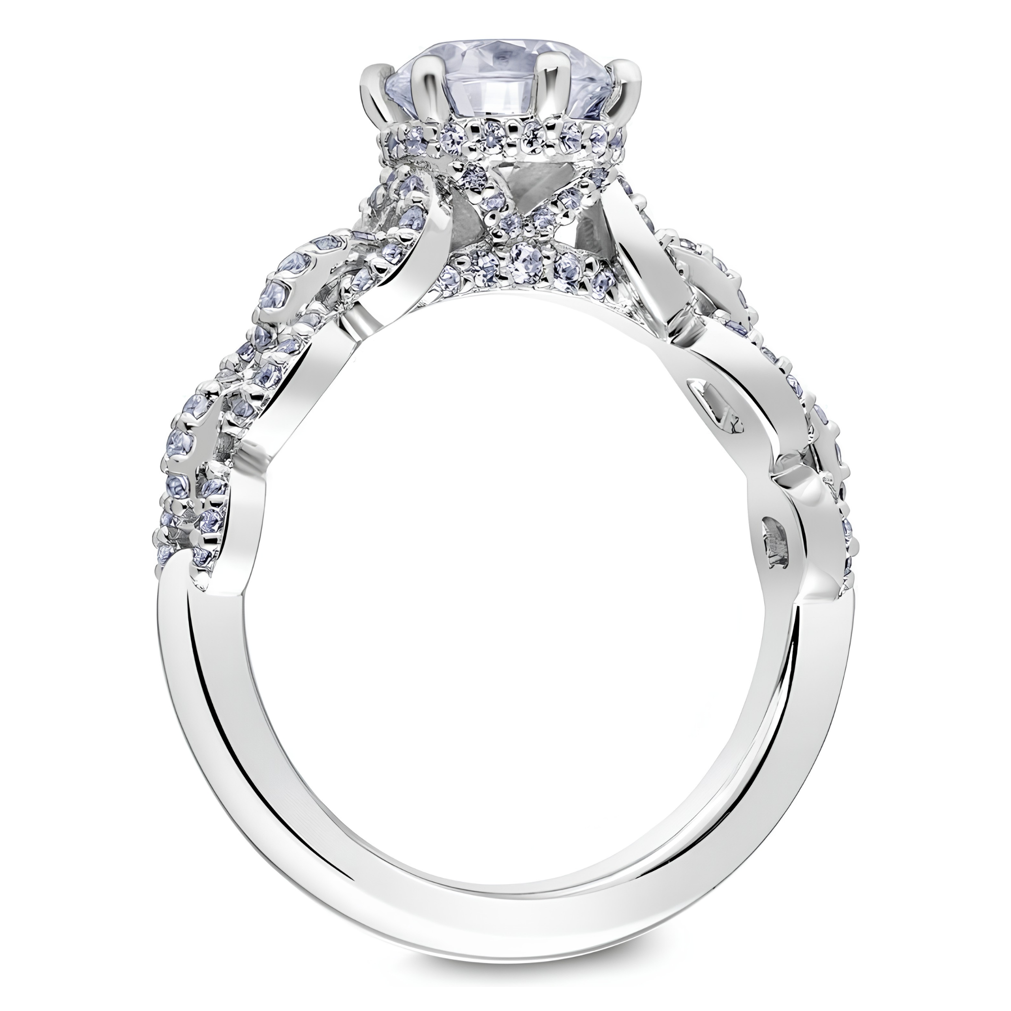 Scott Kay 14k White Gold Embrace Engagement Ring