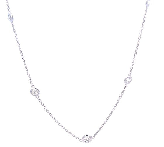 White Gold Diamond Necklace in Garner, NC