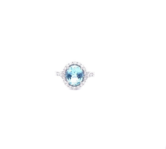 Diamond Aqua Ring