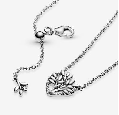 Pandora Heart Family Tree Collier Necklace