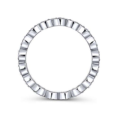 14k White Gold Eternity Stackable Ladies Ring in Raleigh